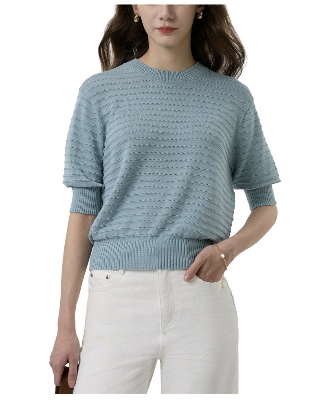 NWT FRYE women's Short Sleeve Sweater Size XS
